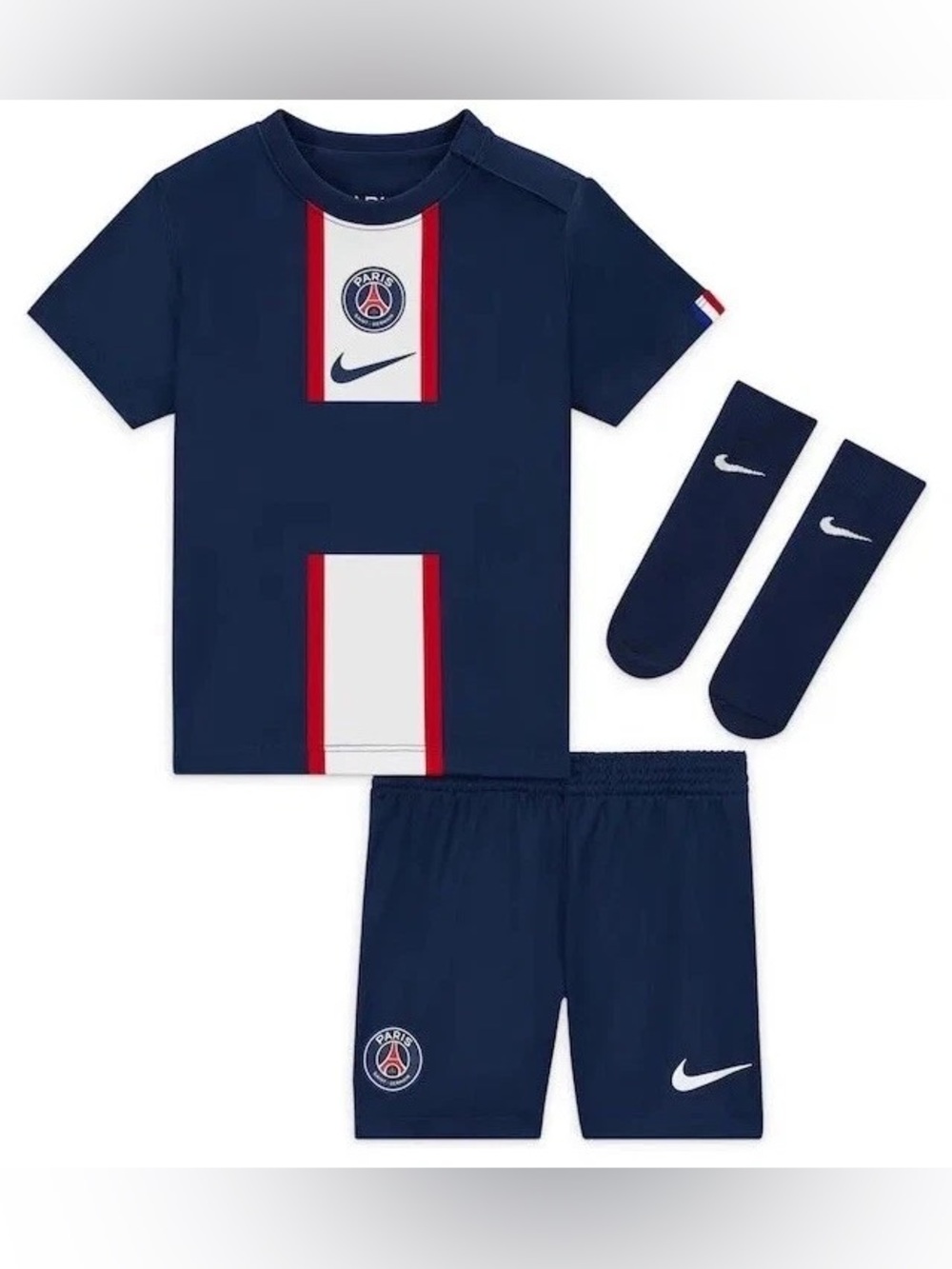 Paris Saint-Germain PSG Nike 3-6 Months Baby Infant 2022/23 Blue Kit Set New NWT